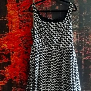 Retrolicious dachshund hounds tooth dress 1x